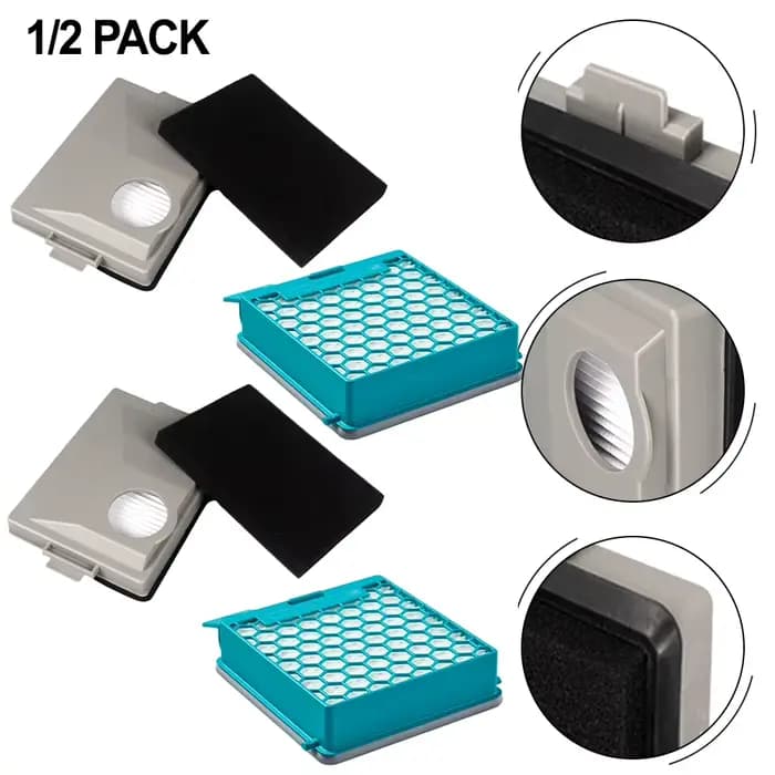 Filtre d'aspirateur à charbon pour Miele Blizzard série CX1/Boost CX1 avec HEPA et Filtration de poussière Fine 11639240