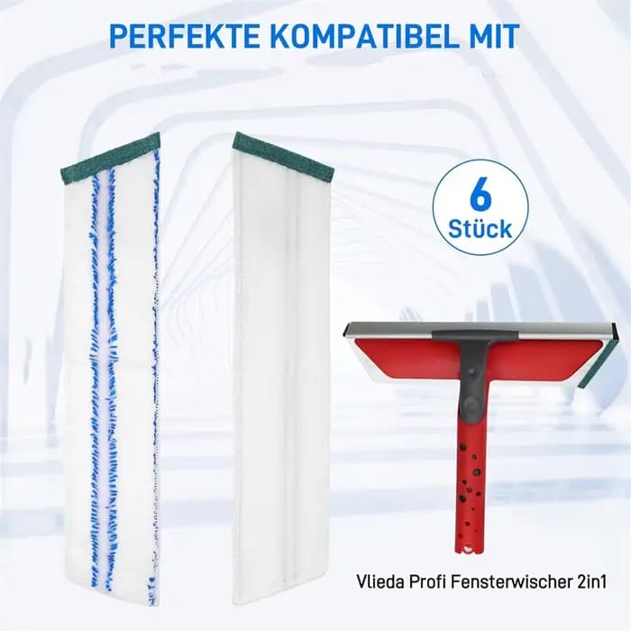 Housses de rechange en Microfibre pour essuie-glace professionnel Vileda