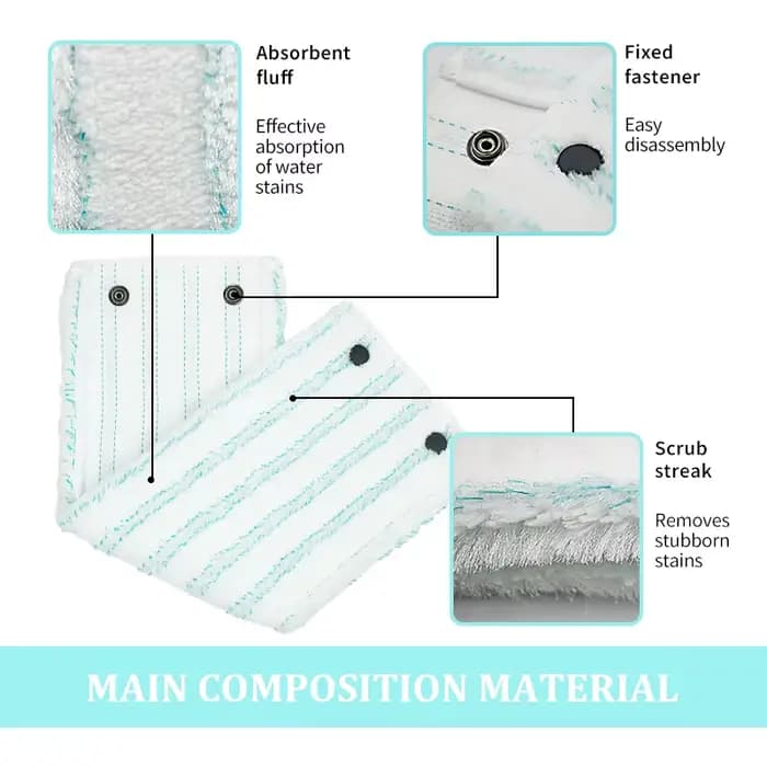 Serpillière plate de remplacement pour support Leifheit