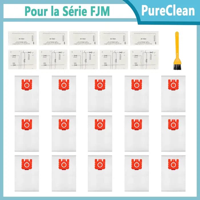 Sacs d'aspirateur FJM 3D Efficiency pour Miele Hoover Dust Bag Complete C1