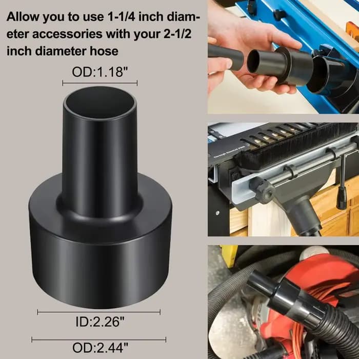 Tête de brosse ronde en crin de cheval pour aspirateur domestique