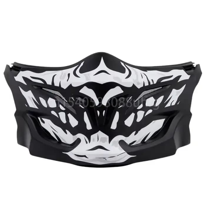 Masque facial pour casque de moto Scorpion Exo Combat Covert Skull Retro, accessoires pour casque, casque non inclus