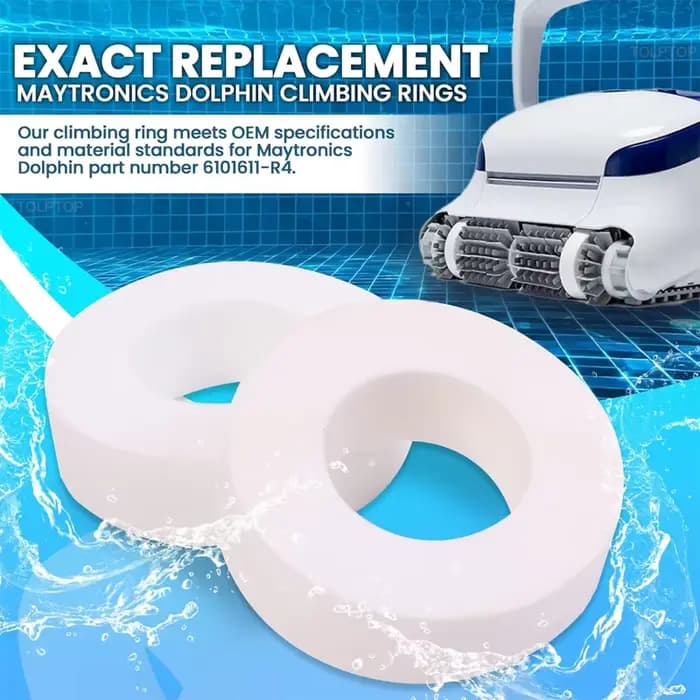 Anneaux d'escalade pour robot de piscine, Maytronics, DolDave 6101611-R4, M200, M400, M500, couvercle de roue, remplacement de l'anneau d'escalade, 4 pièces
