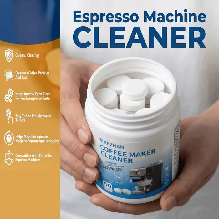 50 feuilles de nettoyant détartrant universel pour cafetière, pour Keurig Nespresso Espresso Drip Machines, détartrant, kit de nettoyage