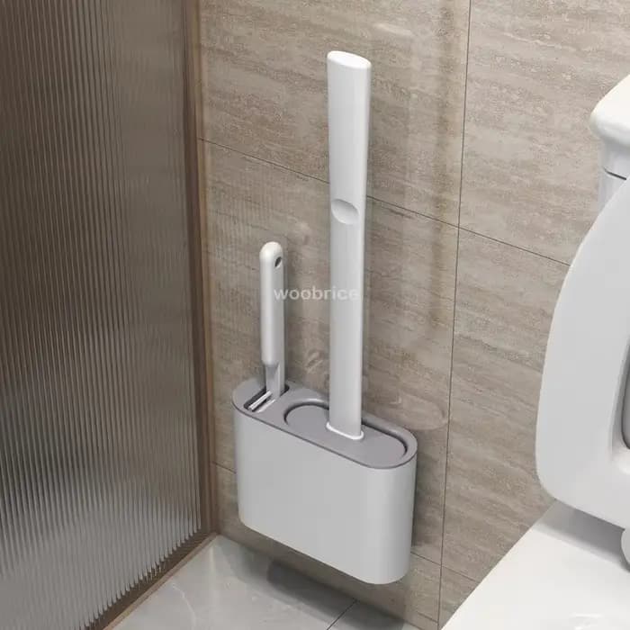 Brosse de toilette murale avec support