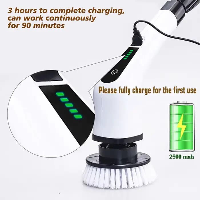 Brosse de nettoyage électrique polyvalente