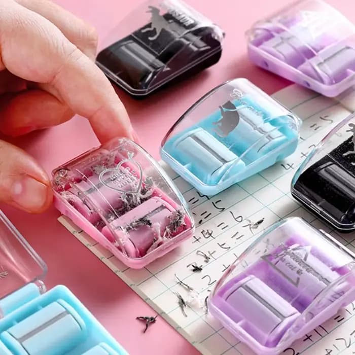 Aspirateur de bureau portable avec gomme mignonne