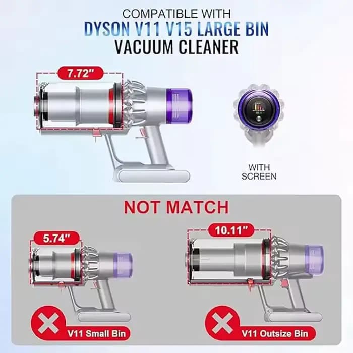 Grand bac à poussière pour aspirateur Dyson V11 V15 SV14 SV15 SV22