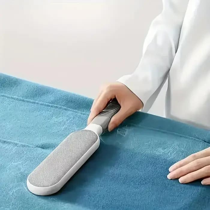 Épilateur Double face pour animaux de compagnie, brosse à peluches collante électrostatique manuelle, pour chat, vêtements, canapé, meubles, nettoyage de tapis