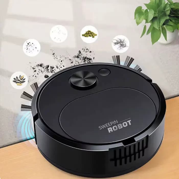 Nouveau Robot de balayage USB aspirateur vadrouille 3 en 1 intelligent sans fil 1500Pa traînant nettoyage balayage sol pour le bureau à domicile