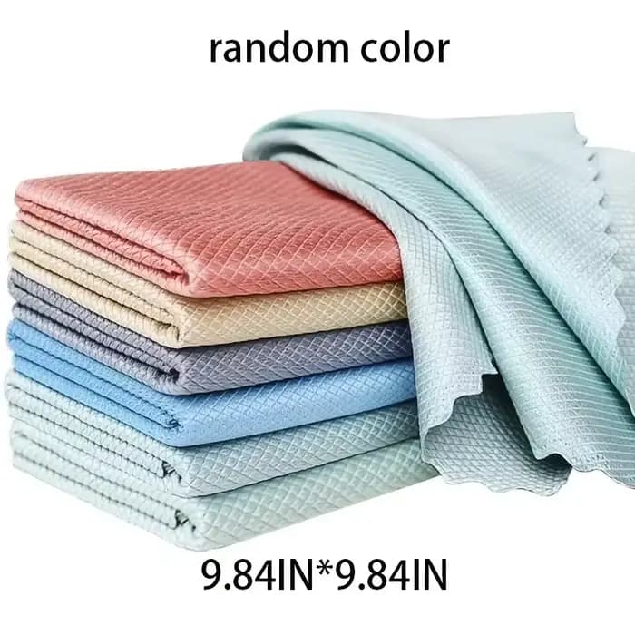 Paquet de 3 chiffons de nettoyage magiques pour le verre | Détachant sans traces et eau pour vitres