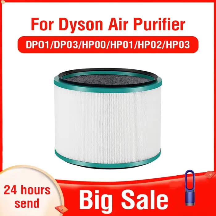 Filtre à charbon actif pour supporter ficateur d'air Dyson