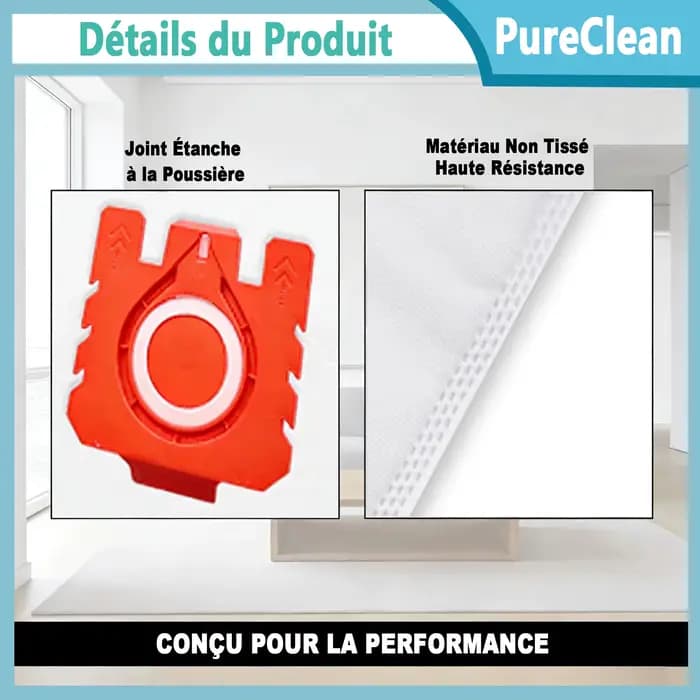 Sacs d'aspirateur FJM 3D Efficiency pour Miele Hoover Dust Bag Complete C1