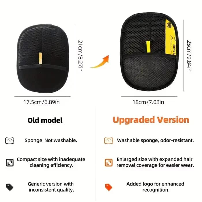 Paquet de 2 brosses anti-peluches réutilisables et gant électrique statique pour l'épilation des poils d'animaux sur meubles et vêtements.