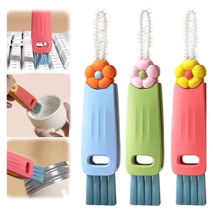 Brosse de nettoyage de couvercle de tasse 3 en 1