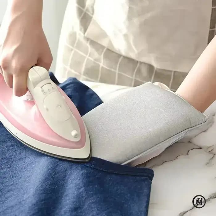 Planche à repasser compacte et portable – Tapis de repassage en tissu avec gant anti-brûlure