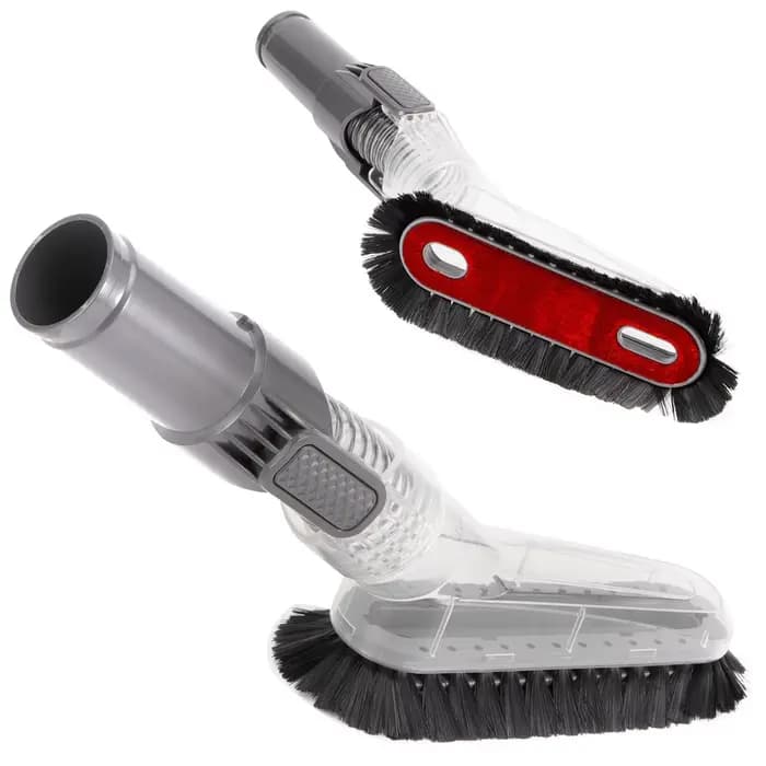 Tête de brosse d'aspirateur flexible à 3 angles pour meubles