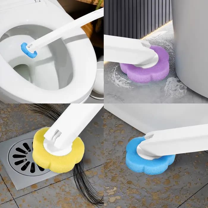 Brosse de toilette avec Kits de têtes de rechange jetables