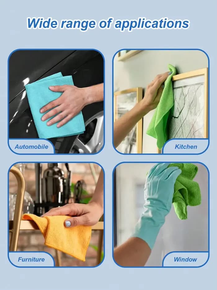 Chiffons de nettoyage en microfibre (5/10/20 points)