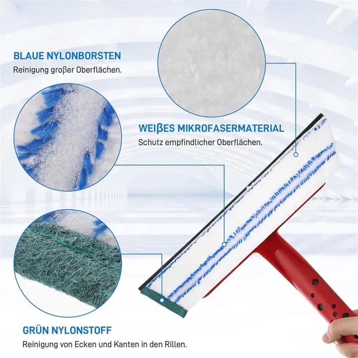 Housses de rechange en Microfibre pour essuie-glace professionnel Vileda