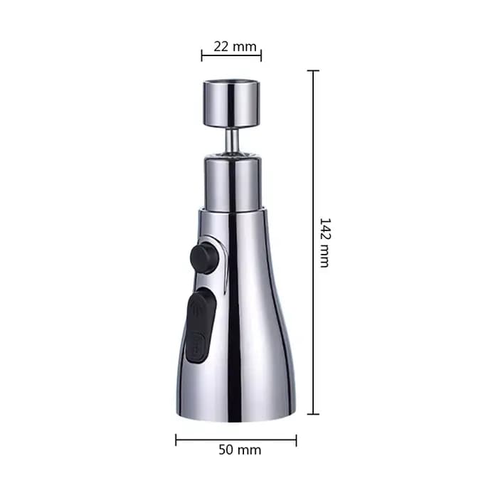 Rallonge de robinet de cuisine 3 en 1 universelle 360 °