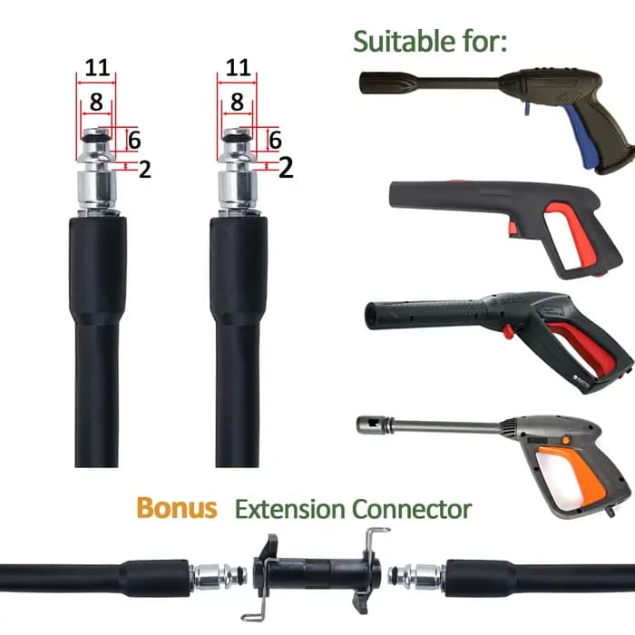 Pistolet pulvérisateur à tuyau haute pression pour livres d'eau