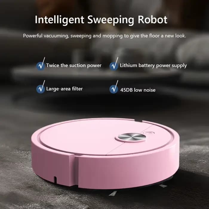 Robot aspirateur 3 en 1 rechargeable