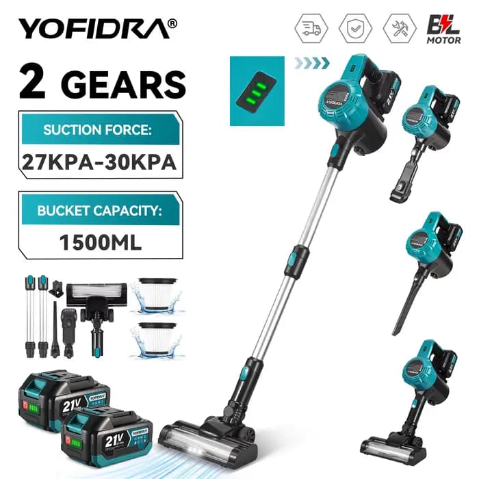 Aspirateur sans fil YOFIDRA 30KPa 5M/s