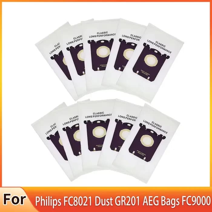 10 pièces/lot sac à poussière pour Electrolux E201B pour Philips FC8021
