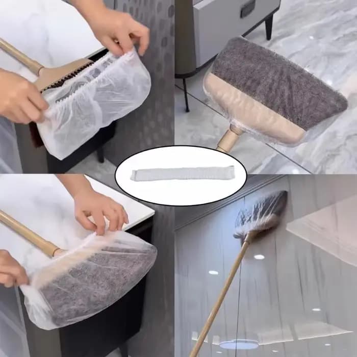 50/100 housses de balai jetables – Adsorption électrostatique pour cheveux et poussière