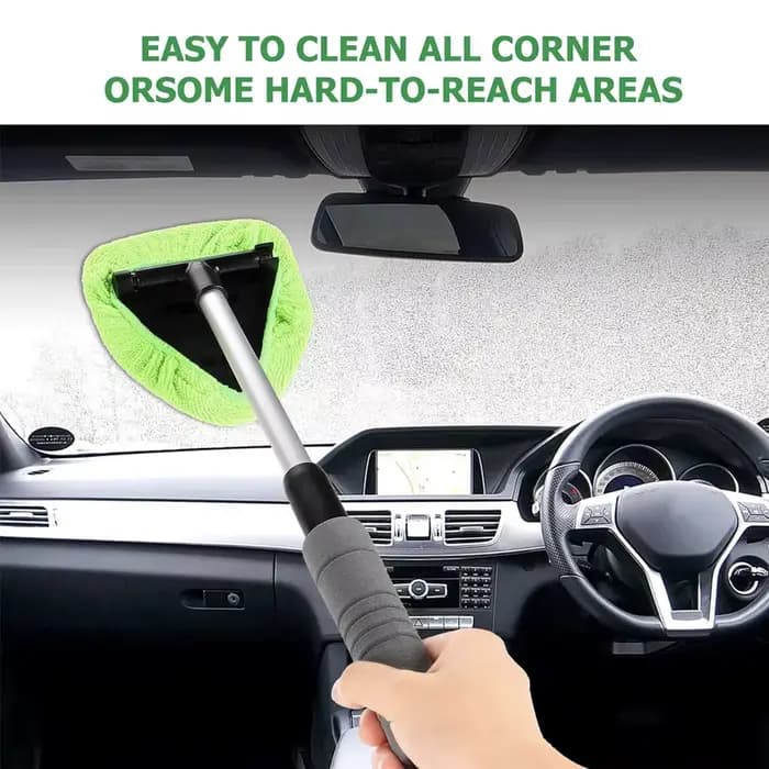 Ensemble de brosses de nettoyage de pare-brise de fenêtre de voiture télescopique