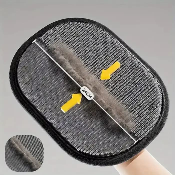 Paquet de 2 brosses anti-peluches réutilisables et gant électrique statique pour l'épilation des poils d'animaux sur meubles et vêtements.