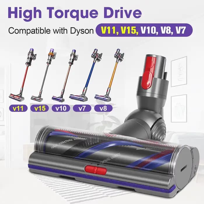 Tête de nettoyage anti-enchevêtrement pour housses Dyson V11 V15 V10 V8 V7