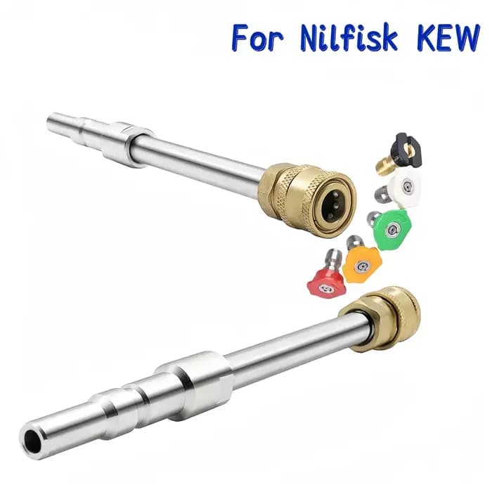 Adaptateur Nilfisk KEW/ALTO/WAP/CALM - Baguette d'extension 21,5 cm (8,5") avec connexion rapide 1/4" pour buses, canon à mousse et buses