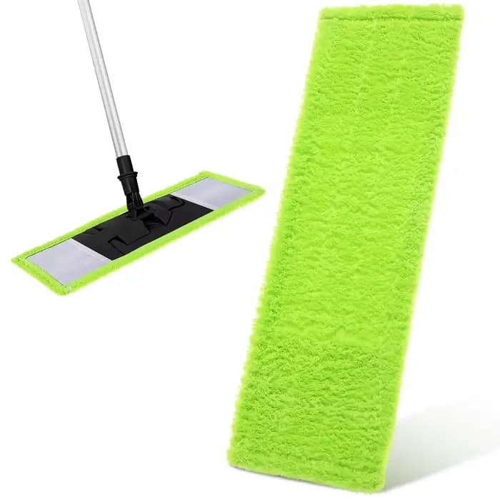 Têtes de balai en microfibre corail lavables pour sols en bois dur