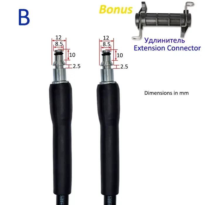 Tuyau de nettoyage haute pression pour laveuse