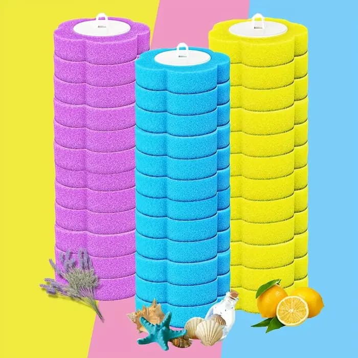 Brosse de toilette avec têtes de rechange jetables
