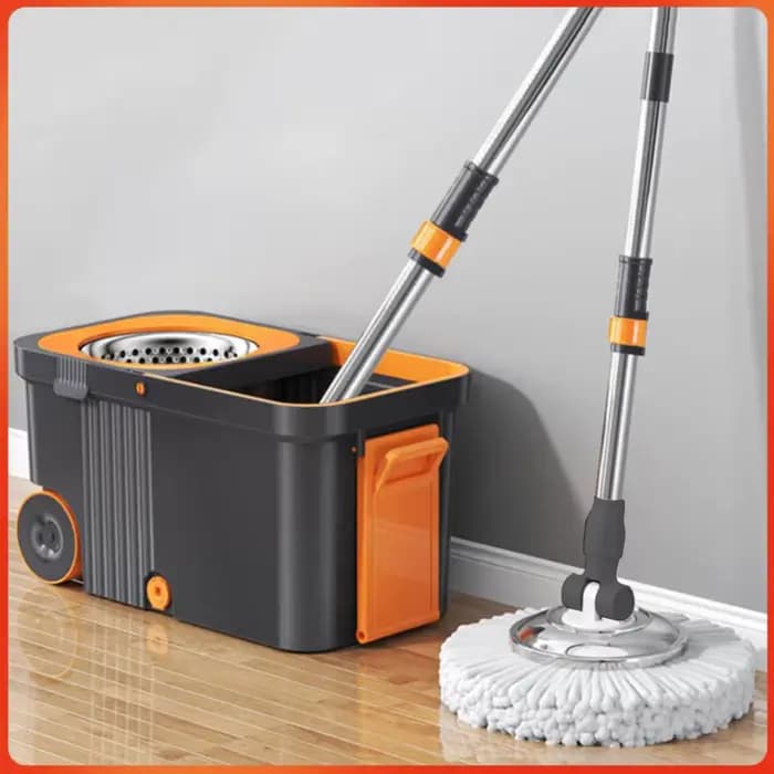 Seau essoreur avec 6 recharges de rechange