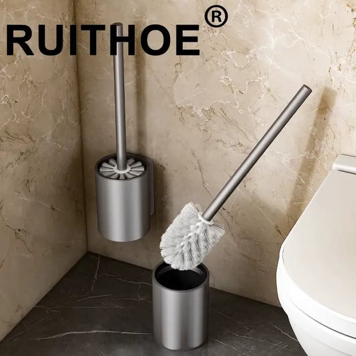 Brosse de toilette murale avec support