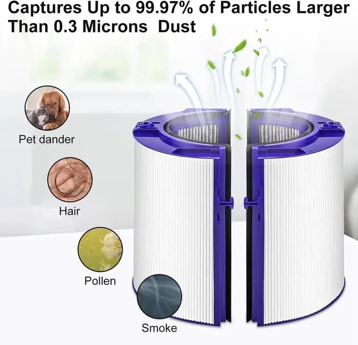 Purificateur d'air HEPA et filtre à charbon pour Dyson