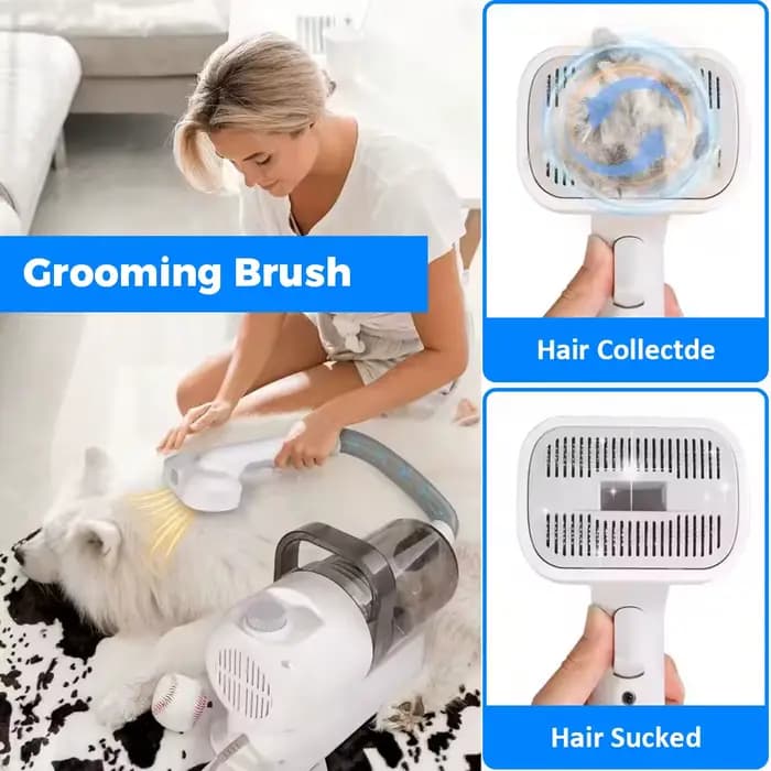 Brosse à cheveux pour chien, fixation sous vide pour Dyson V6 V7 V8 V10 V11 V12 V15, tuyau étendu, outil de toilettage pour animaux de compagnie moyens/grands
