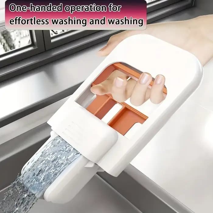 Vadrouille sèche et humide pliable Portable avec 2 têtes amovibles