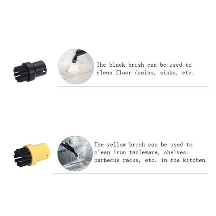 A61K 24 paquets de brosses à poils de buse d'outil à main pour nettoyeur à vapeur Karcher SC1 SC2 SC3 SC4 SC5 SC7