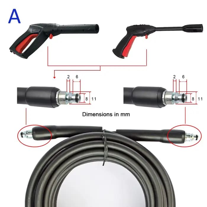 Tuyau d'Extension en Plastique pour Lave-auto Bosch, Haute Pression, 6 ~ 15m