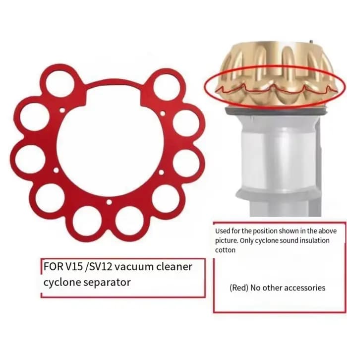 【618 SUMMER SALE】Pièces de rechange pour aspirateur Dyson V15 SV22 - Accessoire d'anneau d'étanchéité en mousse insonorisante Cy