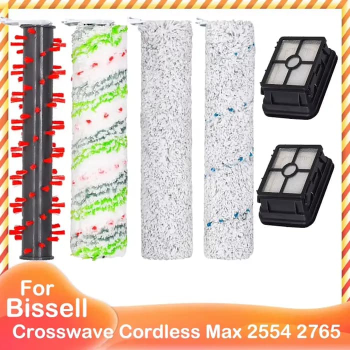 Brosse principale filtre HEPA pour Bissell Crosswave sans fil Max 2554 2554A 2590 2596 2596B 2596M 2765 2765F 2765Z 2765E 2765N 2767Z