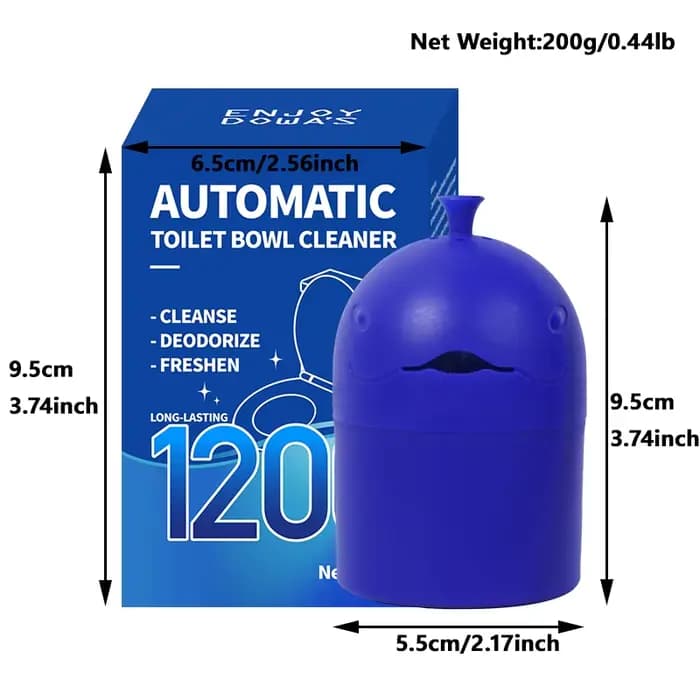 Nettoyant pour toilettes automatique avec design portable