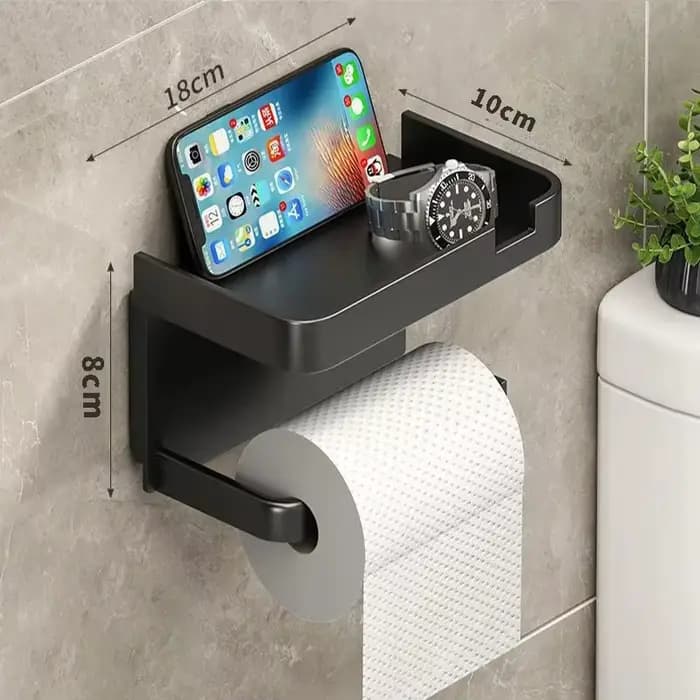 Porte-papier toilette facile à installer - Fixation murale