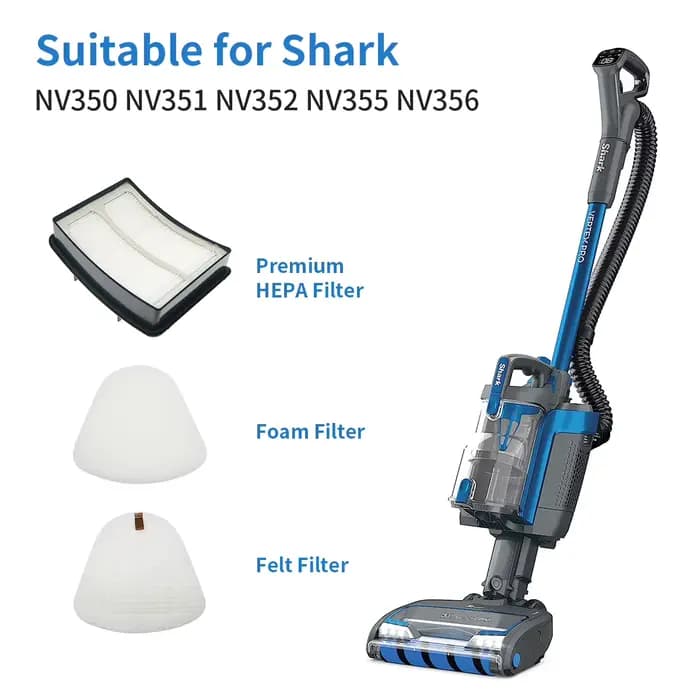 Filtre en mousse et HEPA pour aspirateur Shark NV350