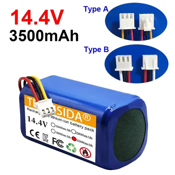 Batterie au Lithium-Ion 3500mAh 14.4V pour aspirateur Robot ABIR X5 X6 X8 R20